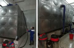 二次供水水箱清洗消毒现场